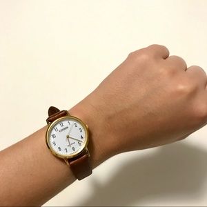 Citizen Eco-Drive Women's Chandler Leather Watch